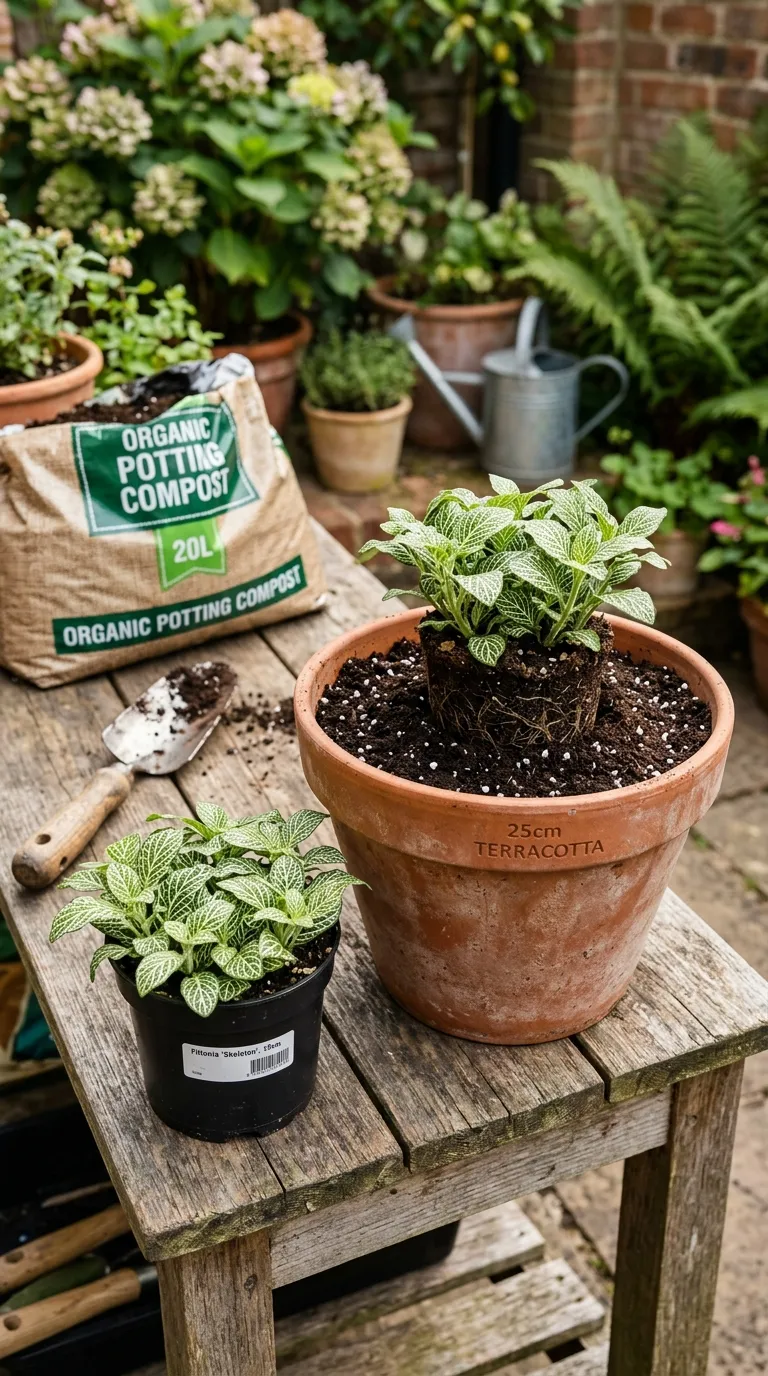 Feeding potted plants with liquid fertilizer for a healthy container garden